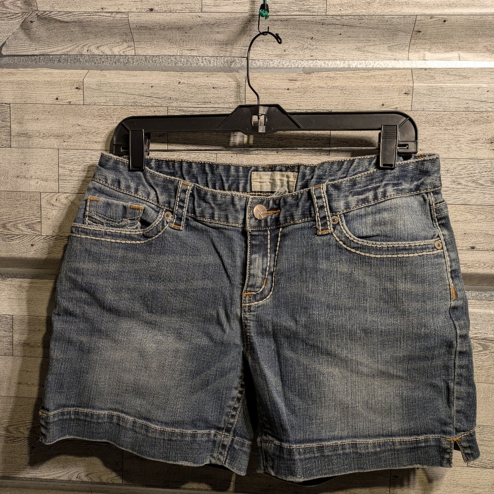 Denim Mid-Rise Women’s Shorts - Blue